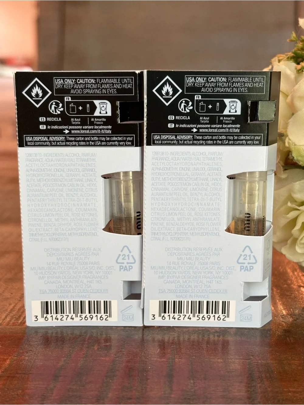 NEW miu miu MUTINE Fragrance SPRAY Sample DUO!